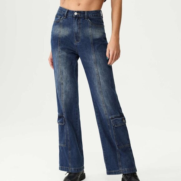 Cider Side Pocket Straight Leg Jeans Small - Picture 5 of 5